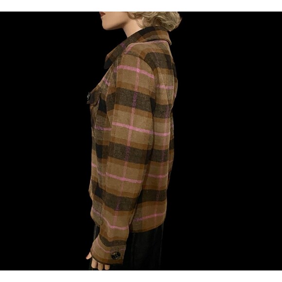 NWOT Steve Madden Shacket Women's M Casual Relaxed Fit Buffalo Plaid Outdoors - Picture 6 of 12